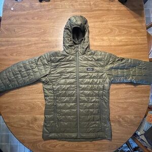 Patagonia Olive Green Hooded Jacket